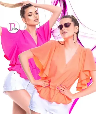 MAYO CHIX Pixley top malinový