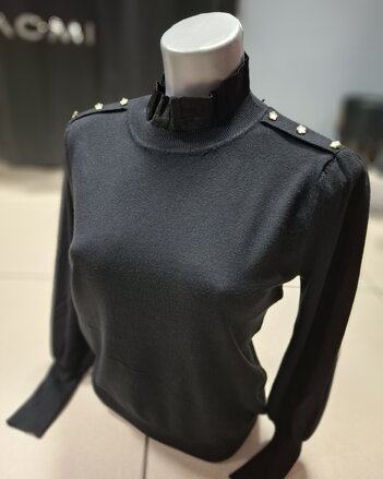 Pulover tenky pleteny cerveny