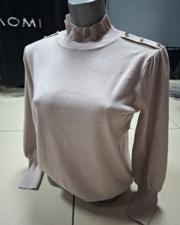 Pulover tenky pleteny cerveny