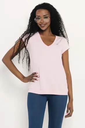 AMNESIA tricko Sinello pudrove