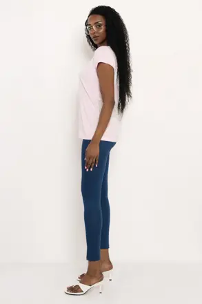 AMNESIA tricko Sinello pudrove