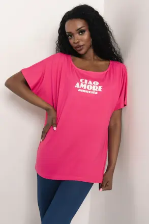 AMNESIA tunika Lasin pink