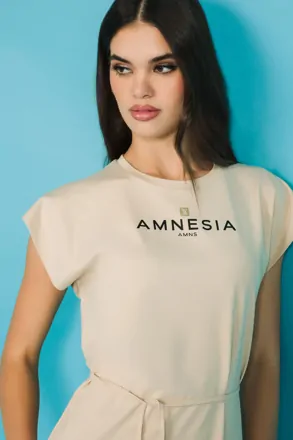 AMNESIA šaty Kisova kremové