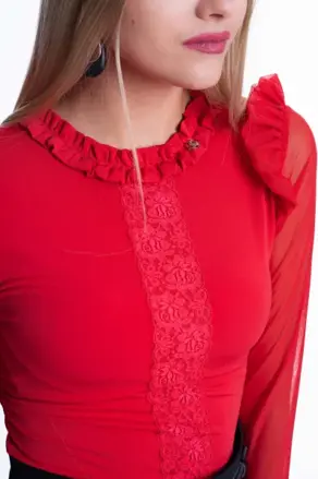 Mayo Chix elegantný top EDEN červený