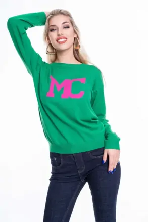 Mayo Chix pletený pulover ANTOINETTE zelený