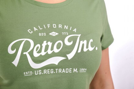 Retrojeans tričko dámske LUCA zelené