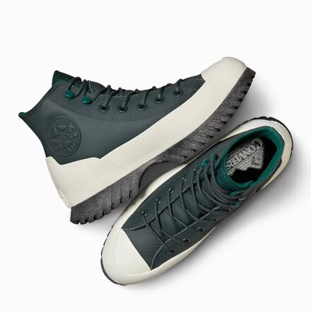 CONVERSE tenisky kožené zelené