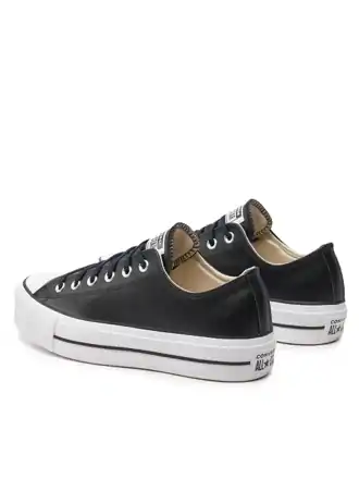 CONVERSE kožené tenisky čierne