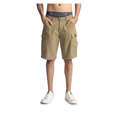 DEVERGO panske kratke nohavice khaki