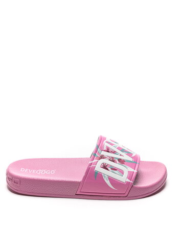 Dámske šľapky CARAVELLA Flower pink Devergo
