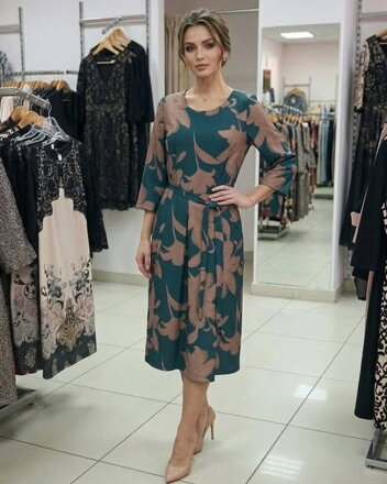 Elegantne saty vzorované