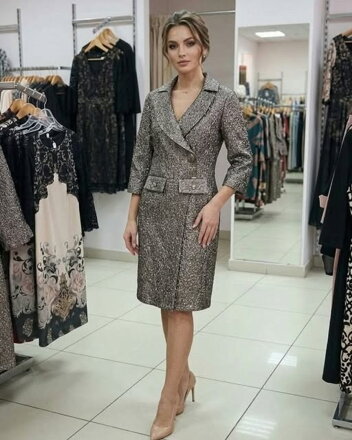 Elegantné šaty s fazonkou 