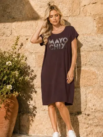 MAYO CHIX šaty collins khaki,modre,hnede