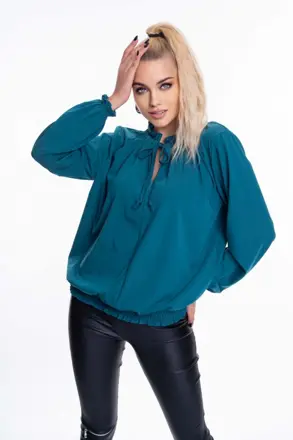 MAYO CHIX bluzka Gauri tyrkysavá