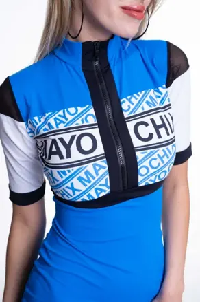 MAYO CHIX šaty Arcos modré