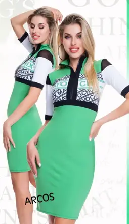 MAYO CHIX šaty Arcos zelené 