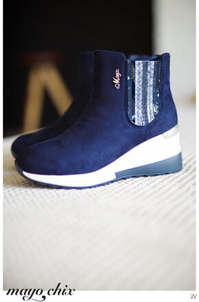 Dámske členkové čižmy Mayo Chix 2240 Blue