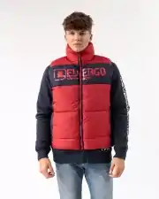 Pánska vesta DevergoJeans červeno-čierna