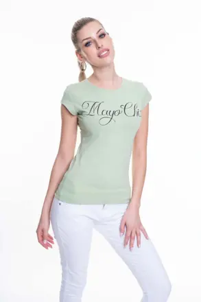  Mayo Chix Dámske tričko popísané zelené