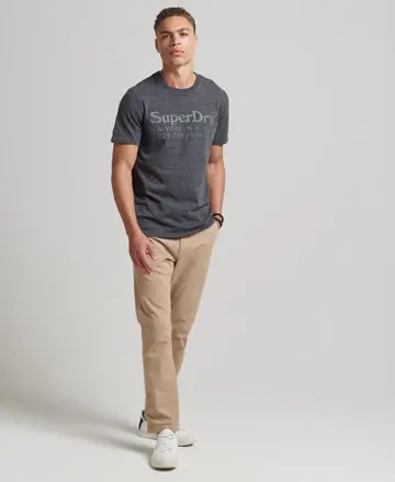 Superdry pánske tričko Vintage Graphic tm.sivá