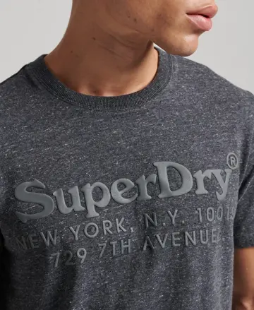 Superdry pánske tričko Vintage Graphic tm.sivá