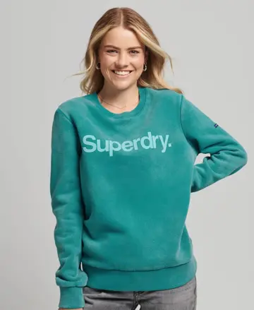 Superdry dámska mikina Vintage Core modrá