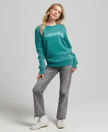 Superdry dámska mikina Vintage Core modrá