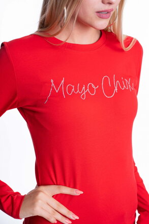 Dámske tričko dlhý rukáv LIGHT Mayo Chix cervene