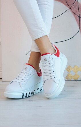 Tenisky MIRIAM white red Mayo Chix 2827