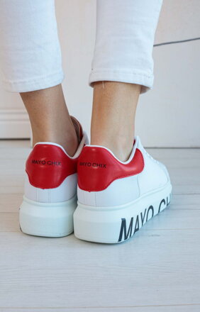 Tenisky MIRIAM white red Mayo Chix 2827