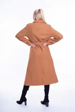 MAYO CHIX elegantný kabát Antico béžový