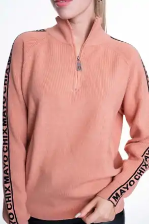 MAYO CHIX pletený pulover Callie bežova