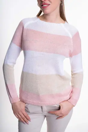 MAYO CHIX palmer pleteny pulovrik ruzovy