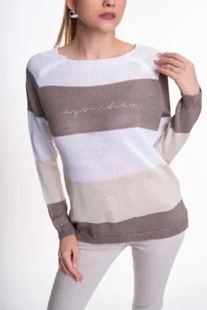 MAYO CHIX Palmer pleteny pulovrik bez