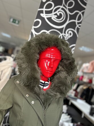 DAMSKY ZIMNY kabat -parka zeleny