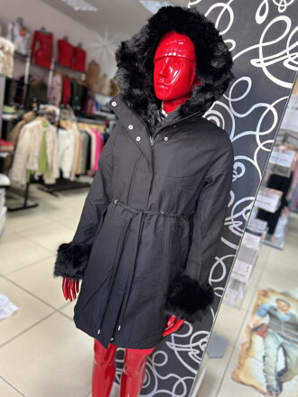 DAMSKY ZIMNY kabat -parka čierna