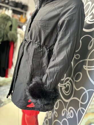 DAMSKY ZIMNY kabat -parka čierna