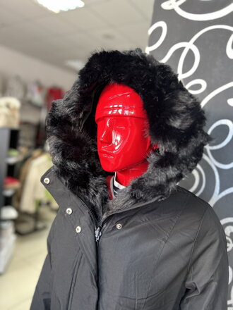DAMSKY ZIMNY kabat -parka čierna