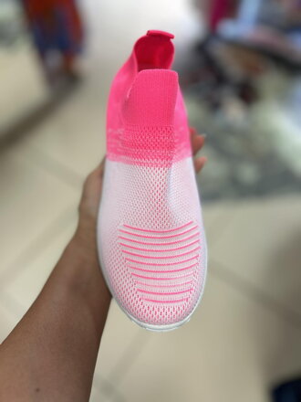 Tenisky ombre rose-red A2101