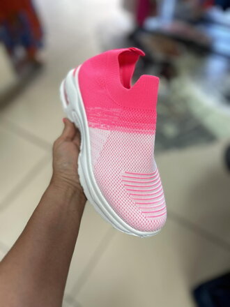 Tenisky ombre rose-red A2101