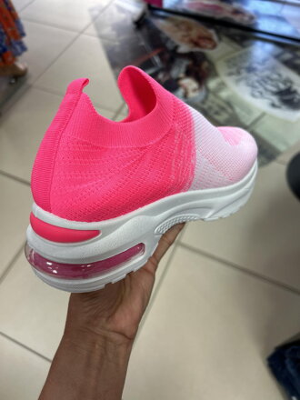 Tenisky ombre rose-red A2101