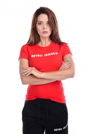 RETRO dámske tričko Olivia červené