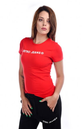 RETRO dámske tričko Olivia červené