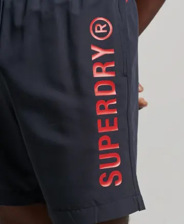 Superdry pánske plavky tmavomodré