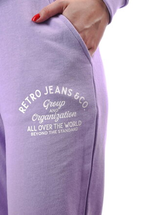 Dámske teplákové nohavice JASMINE purple Retro Jeans 
