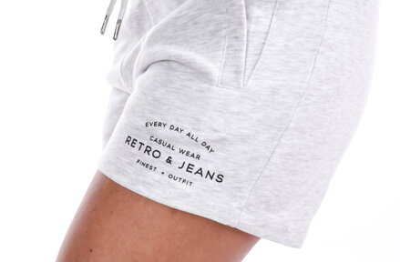 Dámske šortky BLUEBELL offwhite melange RETRO Jeans
