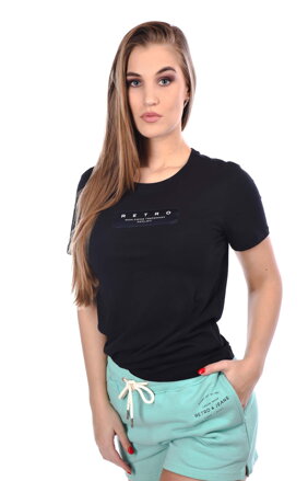 Dámske tričko PEONY black Retro Jeans