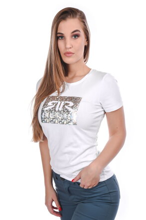 Dámske tričko LAVENDER white Retro Jeans