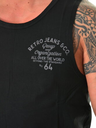 Pánske tričko ROSENBLATT tank top black RETRO Jeans