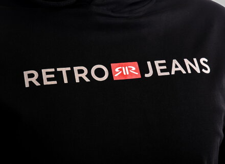 Pánska mikina BRYCE black RETRO Jeans